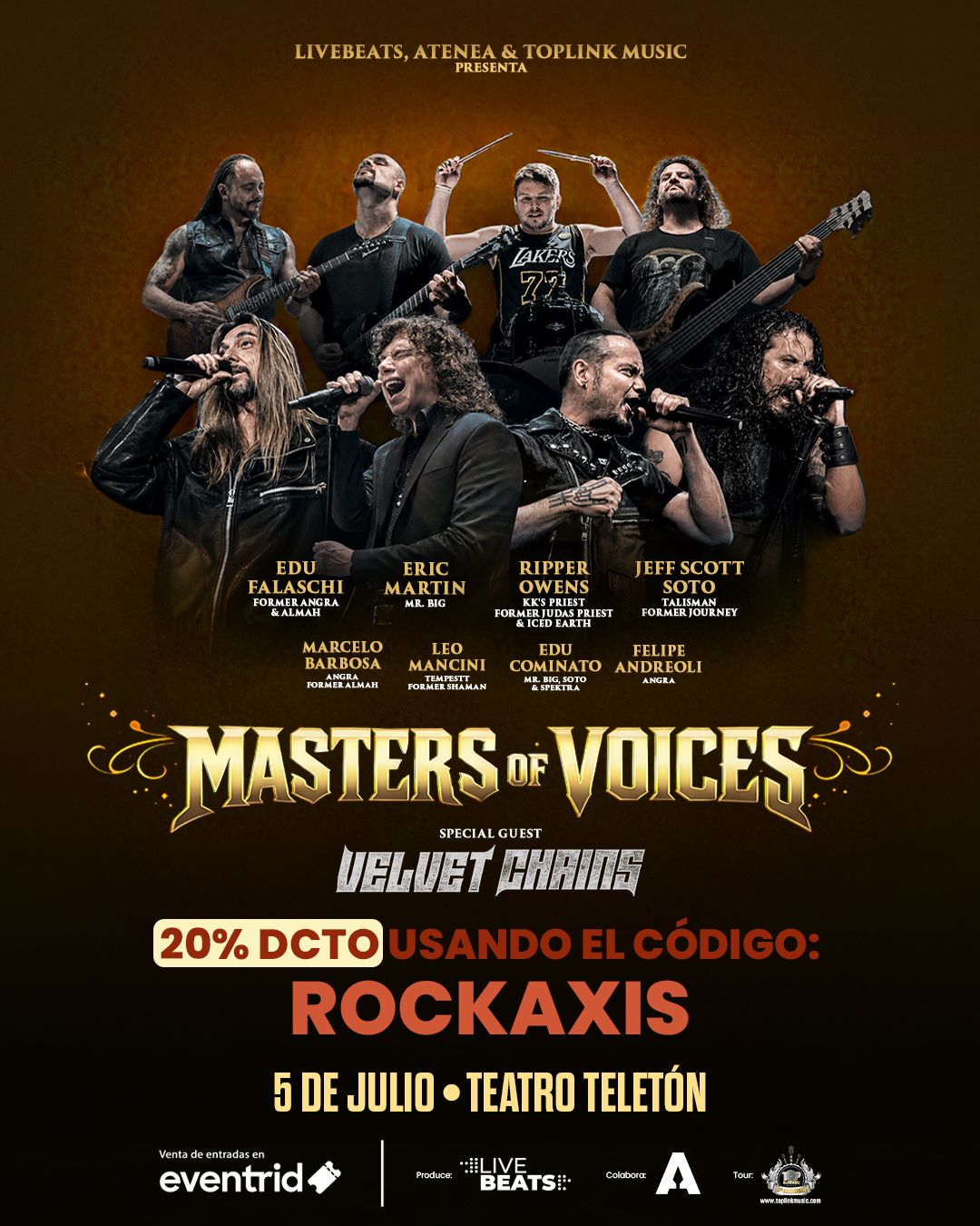 Masters of Voices: Descuento especial para su debut en Chile